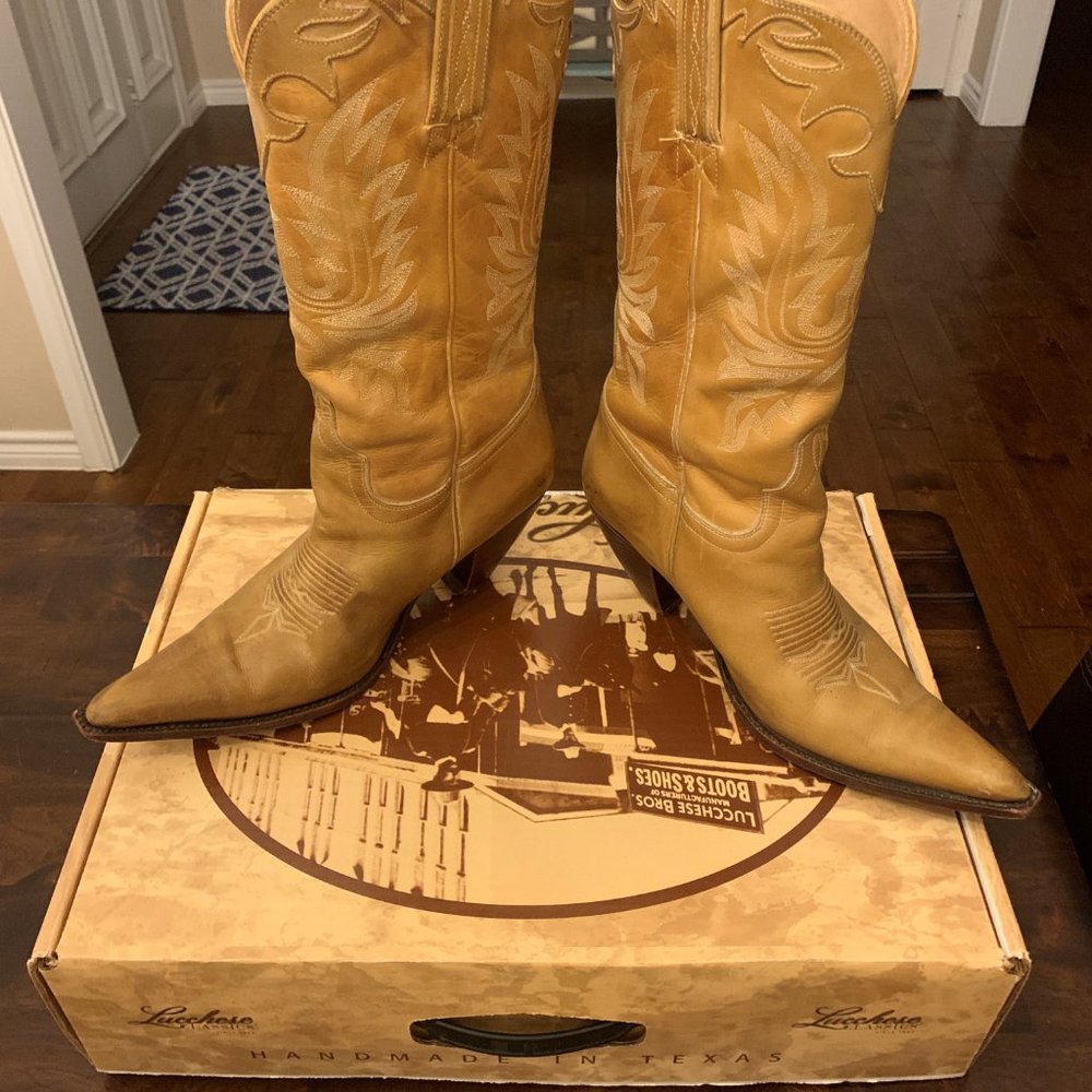 Lucchese Women's Boots Charlie 1 Horse Calf Leather Brazil sz10 (4565/LN769854)